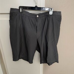 adidas Men's Charcoal Flat Front Shorts